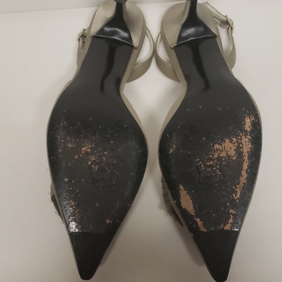 Stuart Weitzman Satin slingback heels - Picture 4 of 11